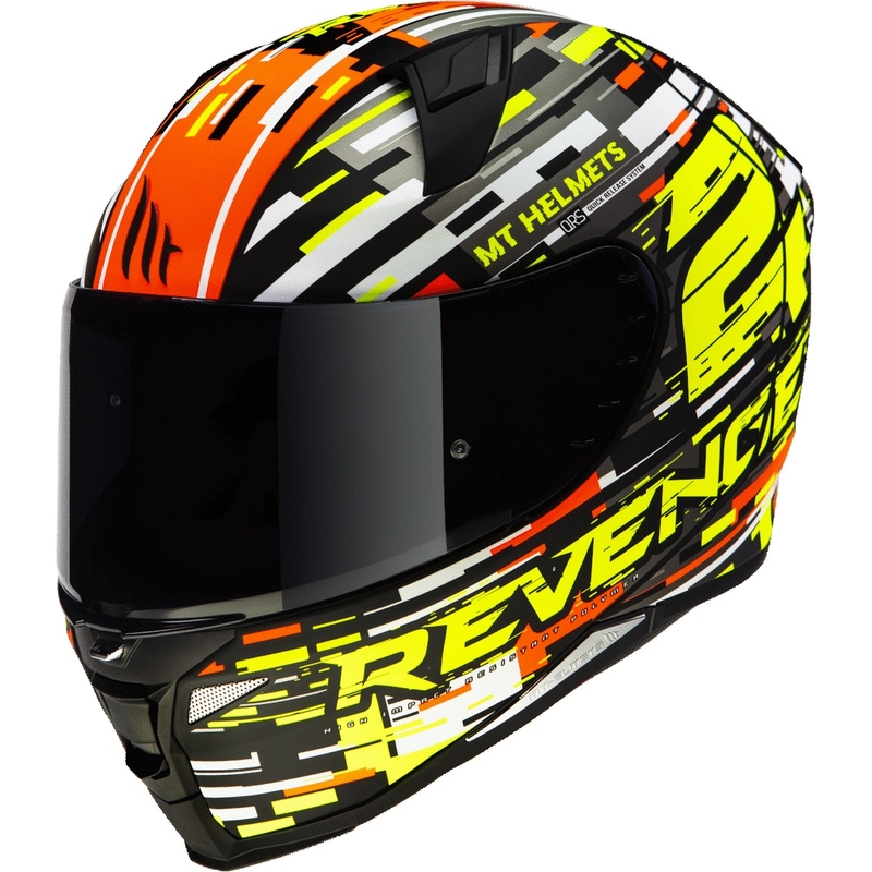 Integrálna prilba na motocykel MT Revenge 2 Baye oranžovo-fluo žltá