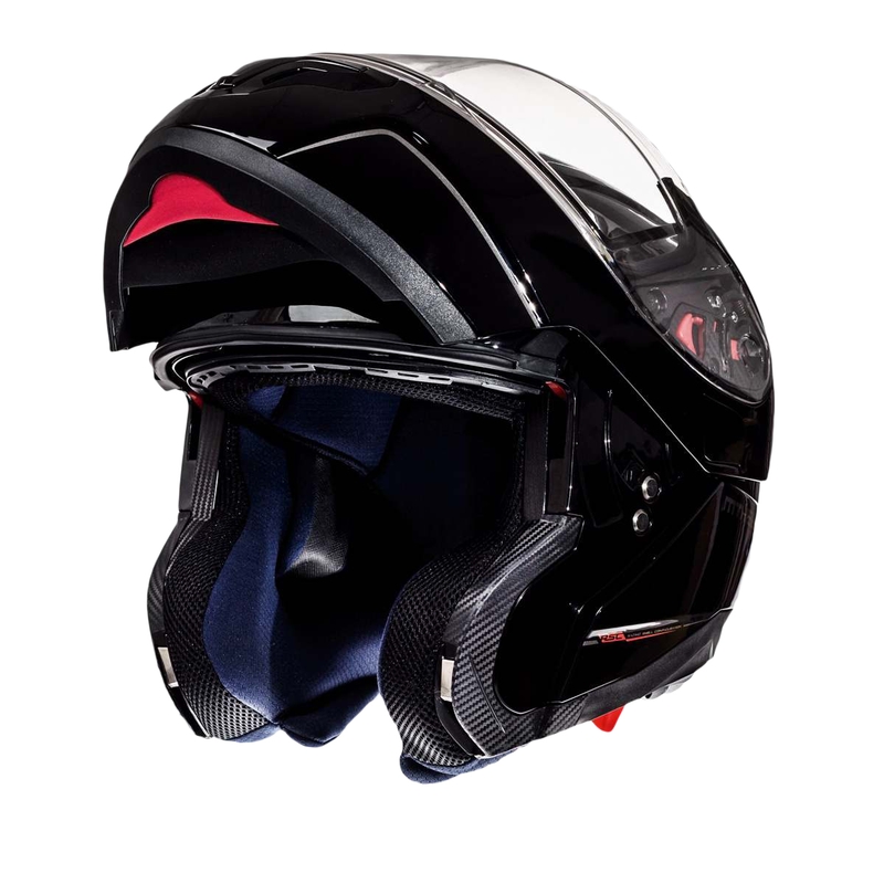 Odklápacia prilba na motocykel MT Atom čierna - II. akosť