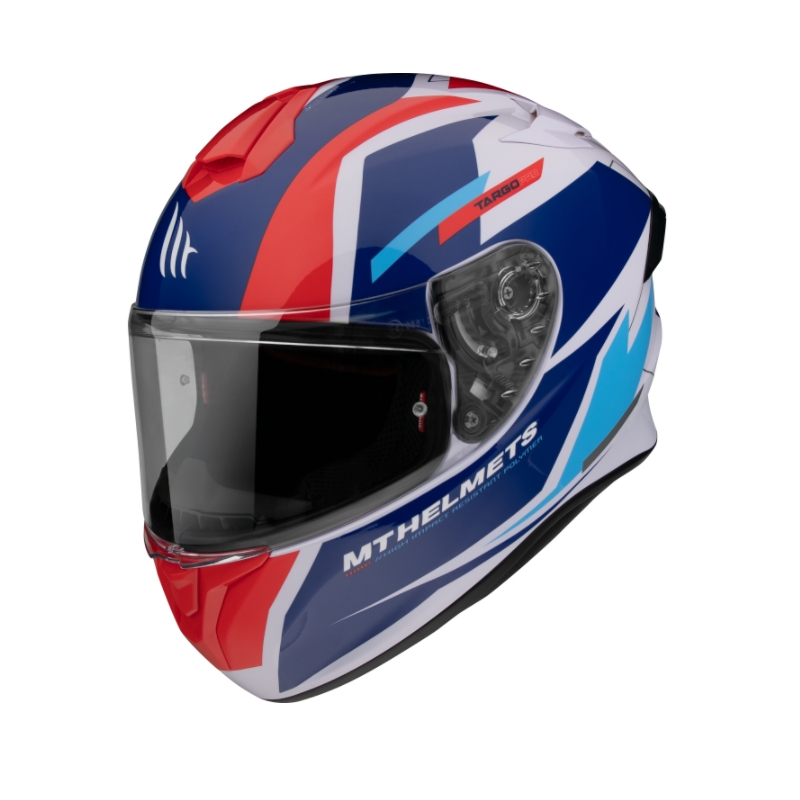 Integrálna prilba na motocykel MT FF106 Pro Targo Pro Sound modro-bielo-červená