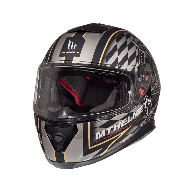 Integrálna prilba na motorku MT Thunder 3 SV isle of man čierno-strieborná výpredaj