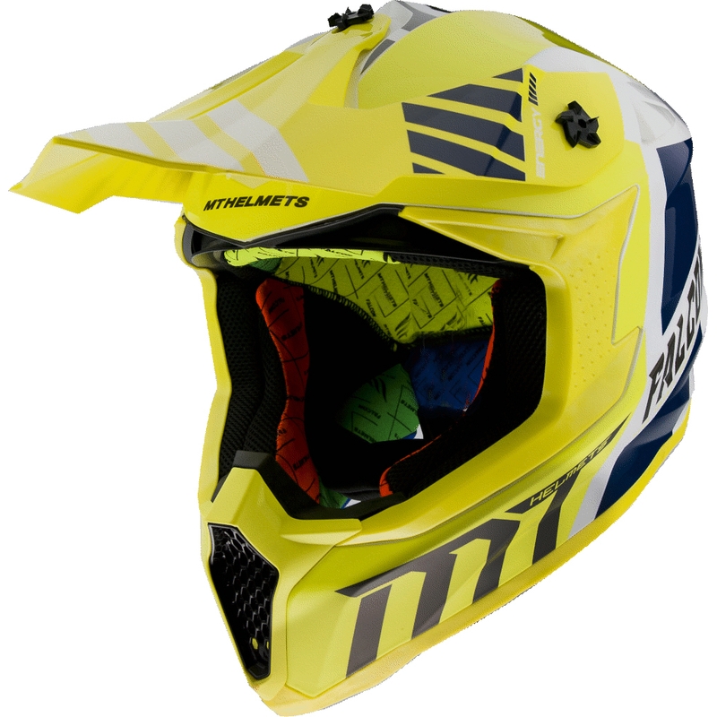 Motokrosová prilba MT Falcon Warrior žltá