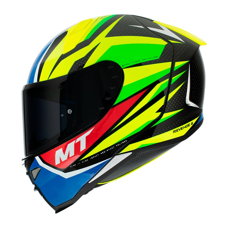Integrálna prilba na motocykel MT FF110 Revenge 2 Kley modro-fluo žltá výpredaj