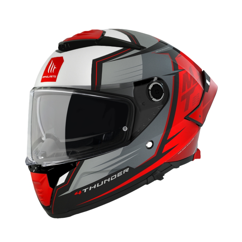 Integrálna prilba na motocykel MT Thunder 4 SV Pental B5 sivo-červená výpredaj