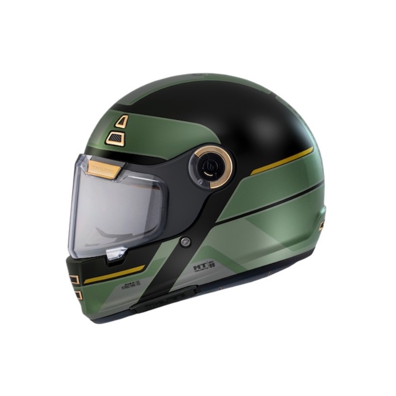 Integrálna prilba na motocykel MT Jarama 68TH C1 čierno-zlato-zelená