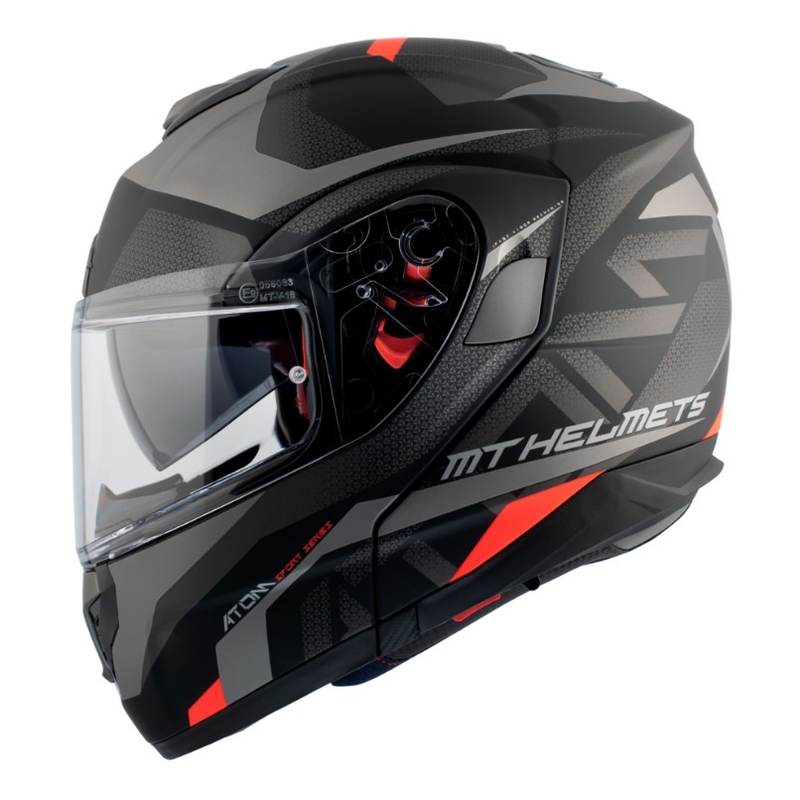 Vyklápacia prilba na motocykel MT Atom SV Skill A1 čierna
