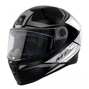 Integrálna prilba na motocykel MT Revenge 2 Hatax čierno-biela výpredaj