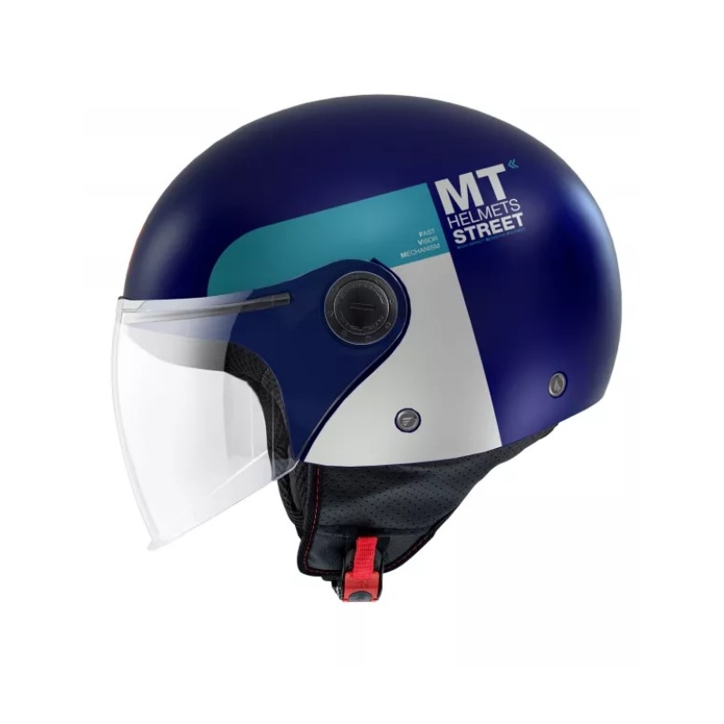 Otvorená prilba na motocykel MT Street Inboard C7 modrá