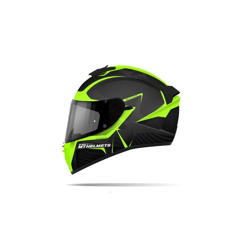 Integrálna prilba na motorku MT Blade 2 SV Blaster čierna matná-fluo žltá