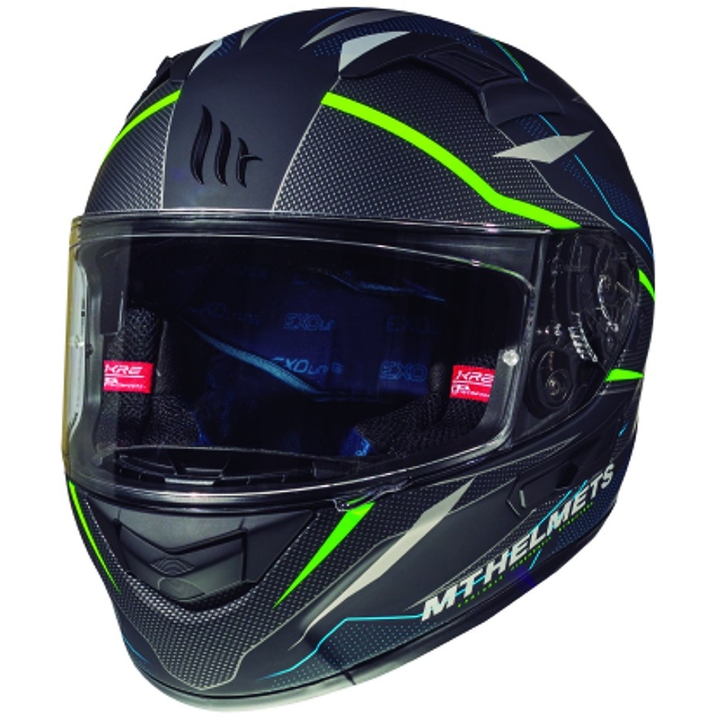 Integrálna prilba na motorku MT Kre Intrepid SV čierna matná-fluo zelená výpredaj