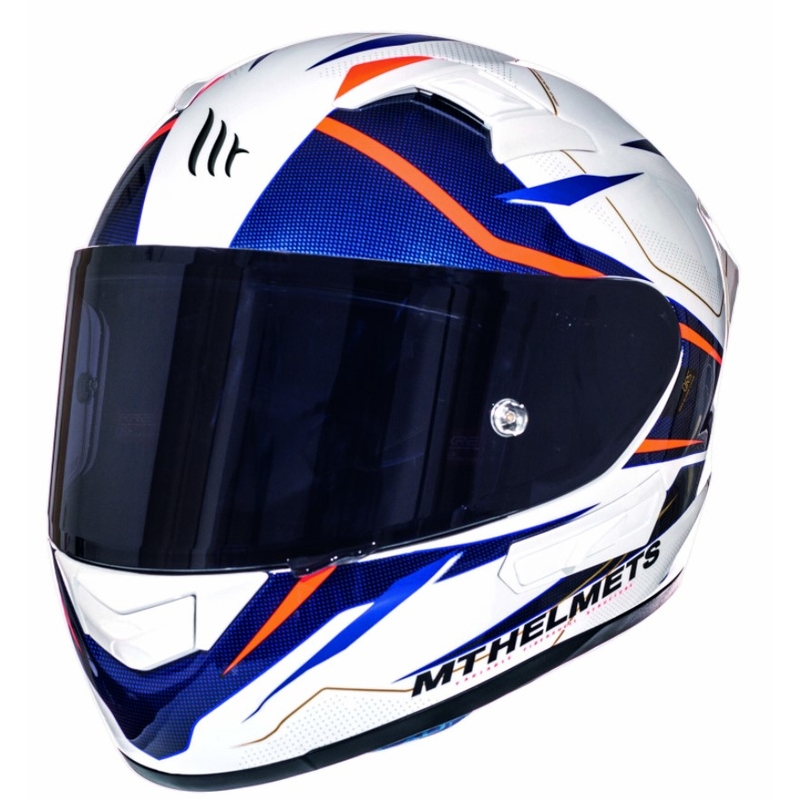 Integrálna prilba na motorku MT Kre Intrepid SV biela-fluo červená
