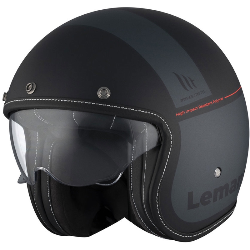 Otvorená helma na motorku MT Le Mans 2 SV Quality B2 matná čierna výpredaj