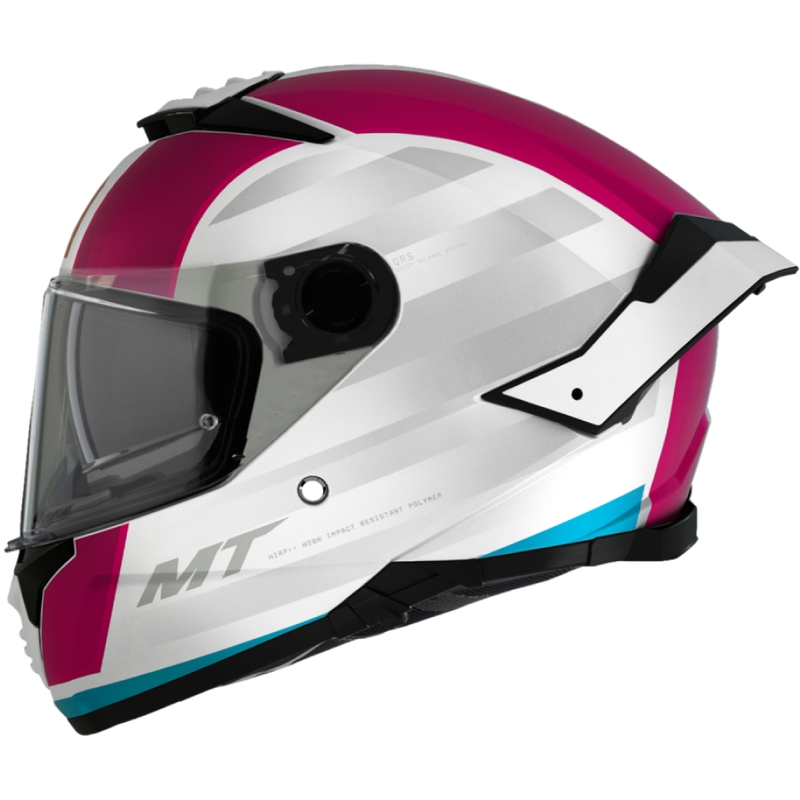 Integrálna helma na motorku MT THUNDER 4 SV TREADS C8 bielo-ružová