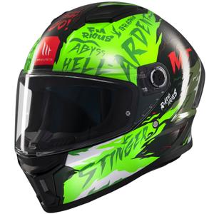 Integrálna prilba na motorku MT Stinger 2 Ardent zelená