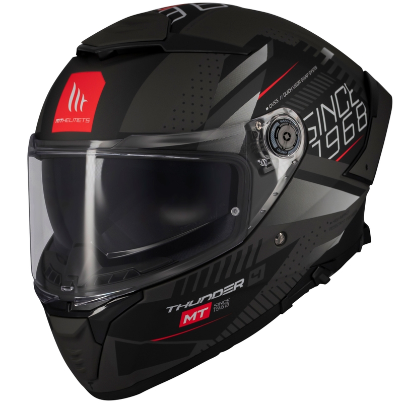 Integrálna helma na motorku MT Thunder 4 SV Luminence matná čierna