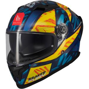 Integrálna prilba na motorku MT Braker SV Fury modro-žltá