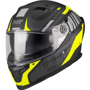 Integrální helma na motorku MT Braker SV Cockpit B13 matná černo-šedo-fluo žlutá