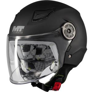 Dětská otevřená helma na motorku MT Lite Pure A1 matná černá