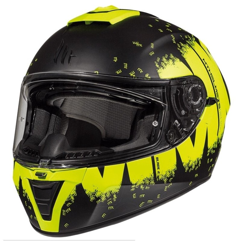 Integrálna prilba na motocykel MT Blade 2 SV Oberon čierno-fluo žltá výpredaj