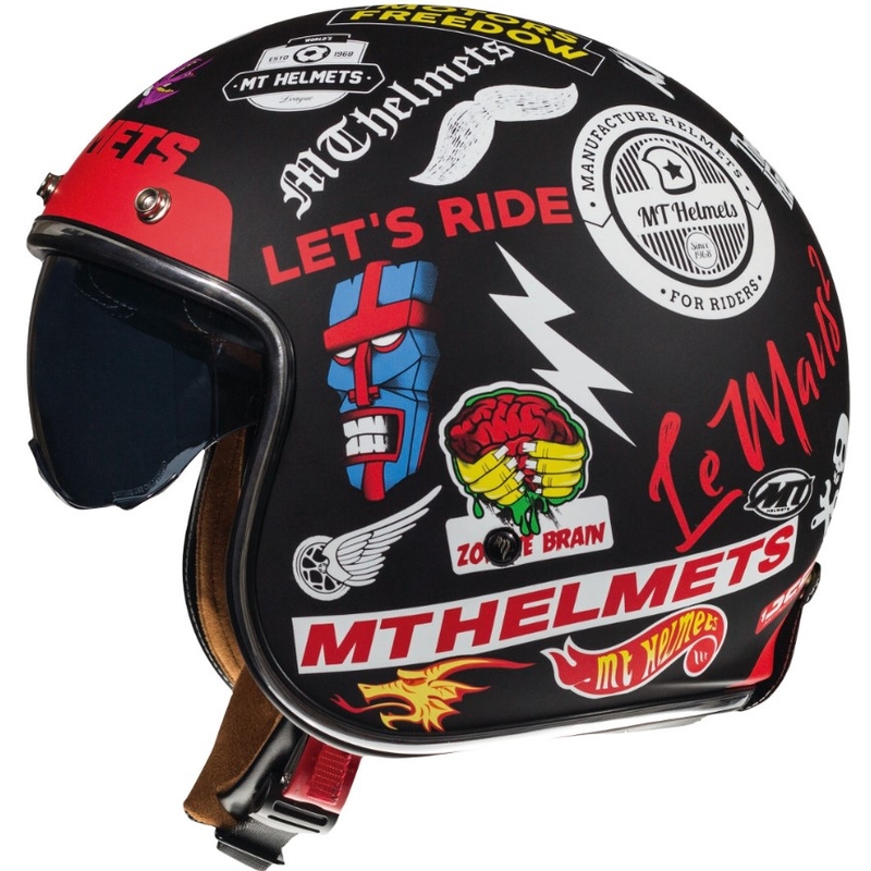 Otvorená prilba na motocykel MT LeMans 2 SV Anarchy čierna matná