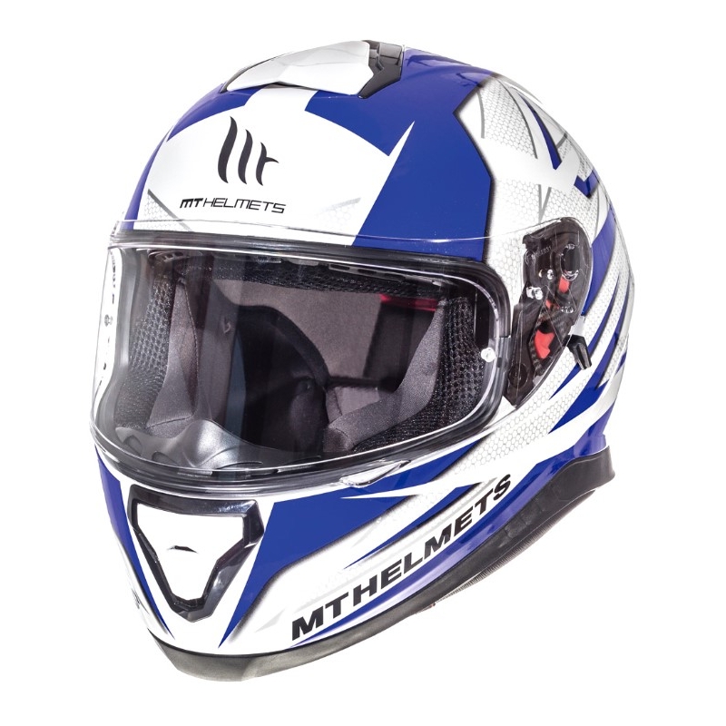 Integrálna prilba na motocykel MT Thunder 3 Effect modro-biela